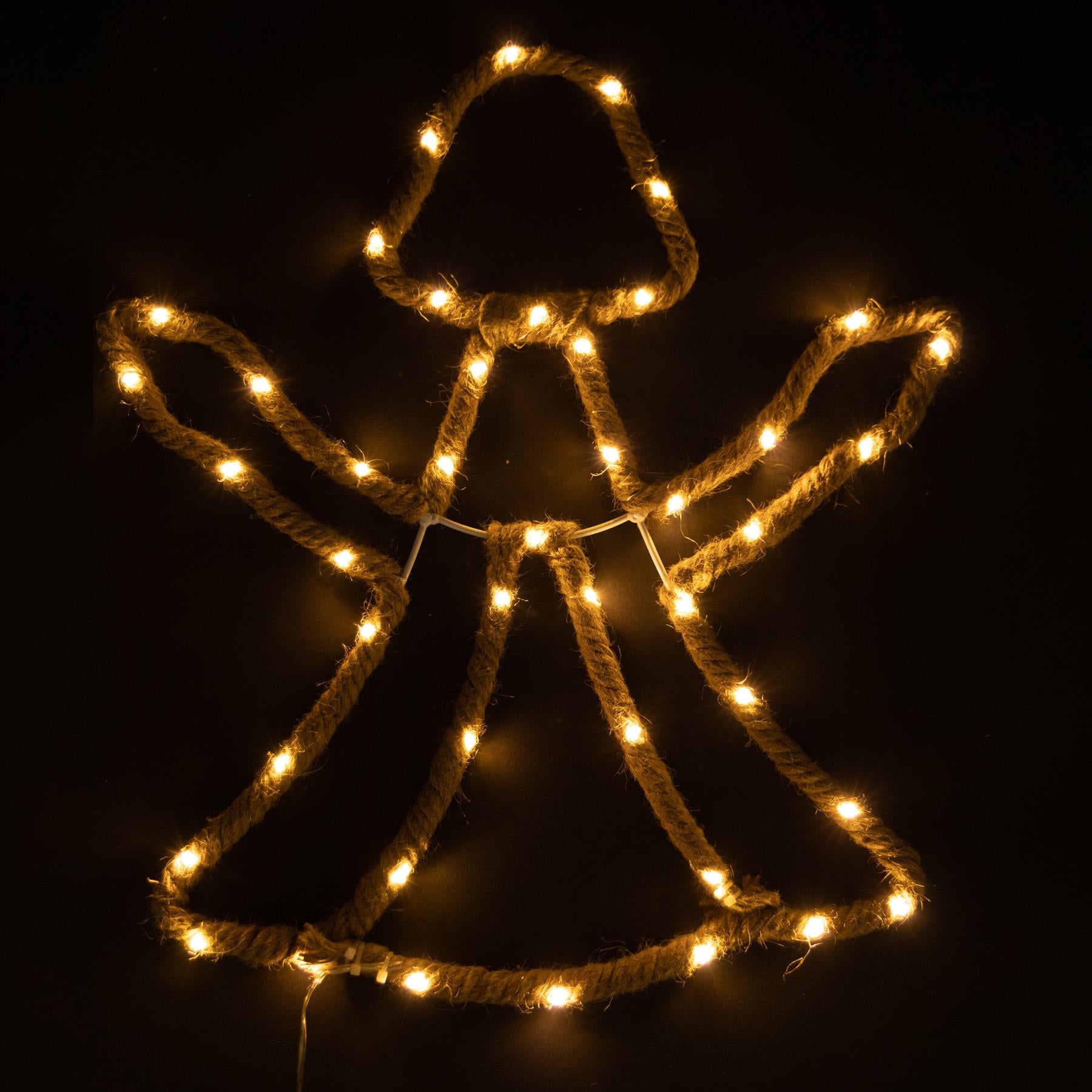 Christmas Hemp Rope Angel 39X44Cm