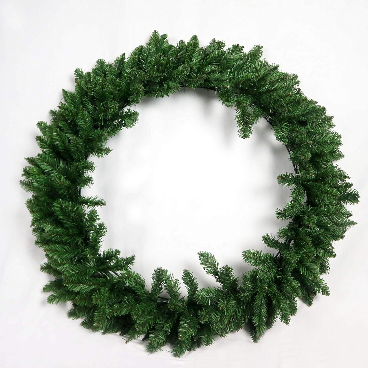 80Cm Green Imperial Wreath 380 Tips
