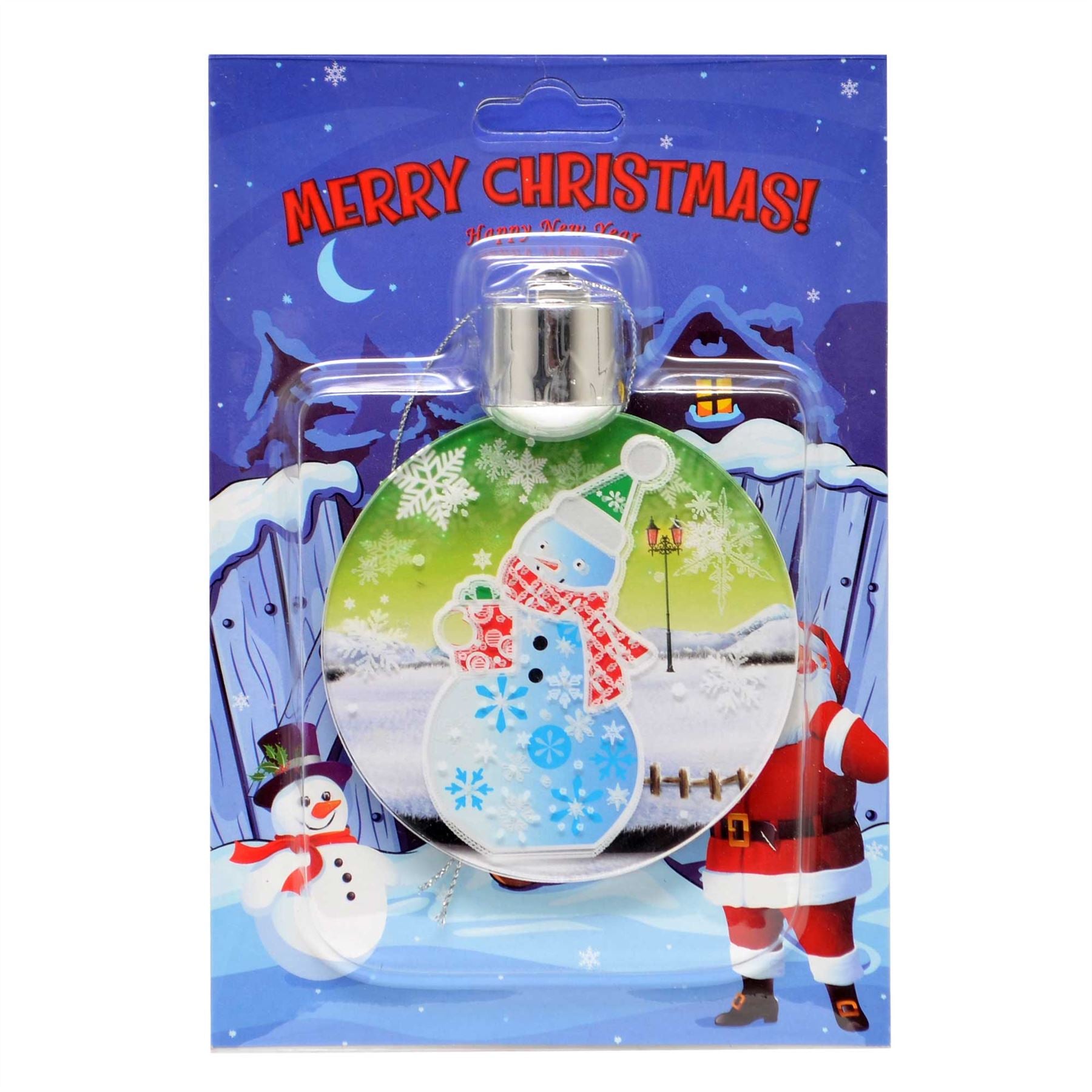 3D Snowman Led Christmas Tree Hanging Decoration Ornaments Xmas Gifts