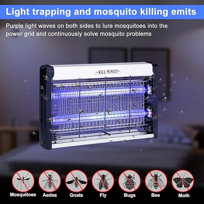 UV Tube Mains Operated Pest Killer 30W 1500V - 48x6x25cm
