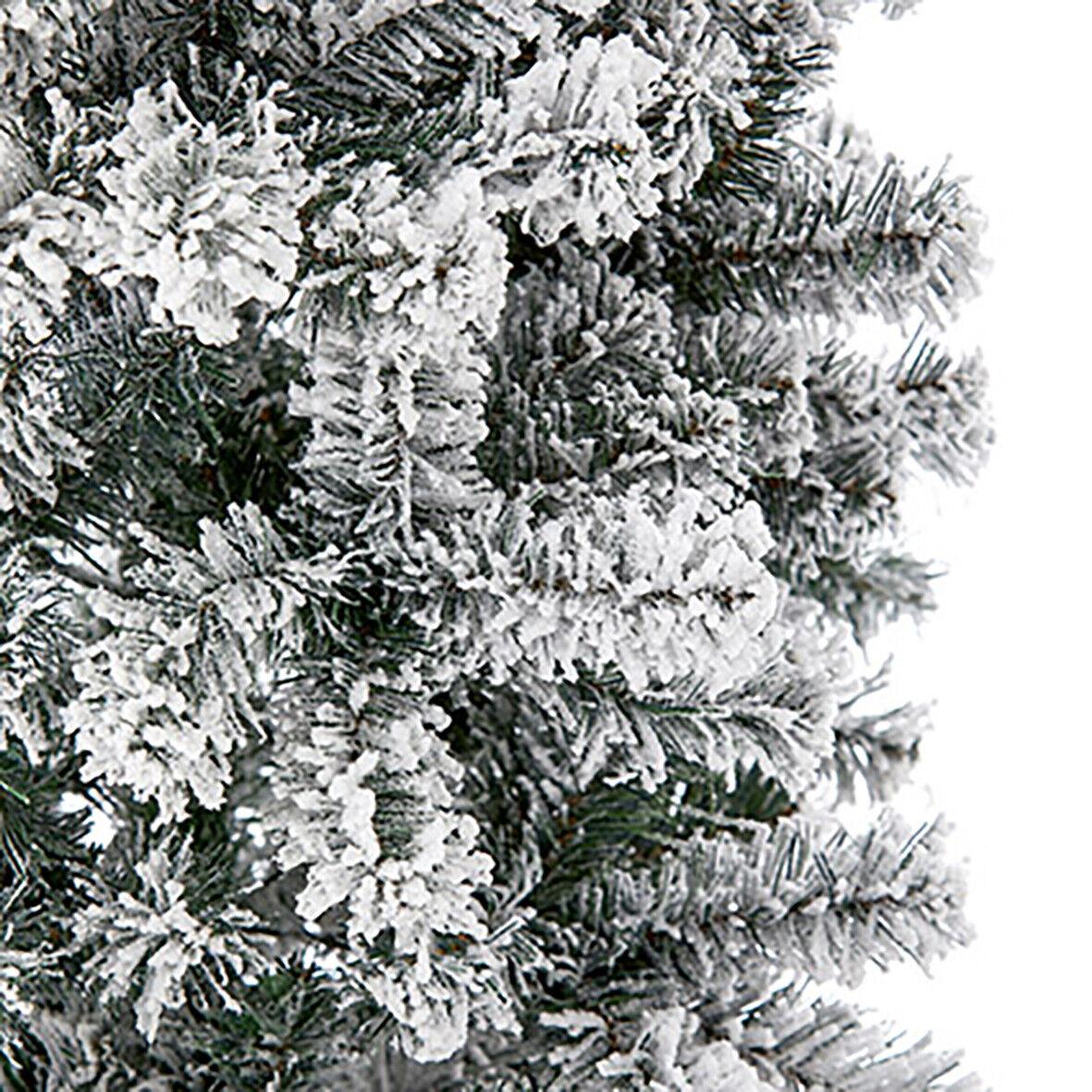2.4M Tree Arch Snow Flocked - 50Cm Diameter, Inner Arch Width 120Cm