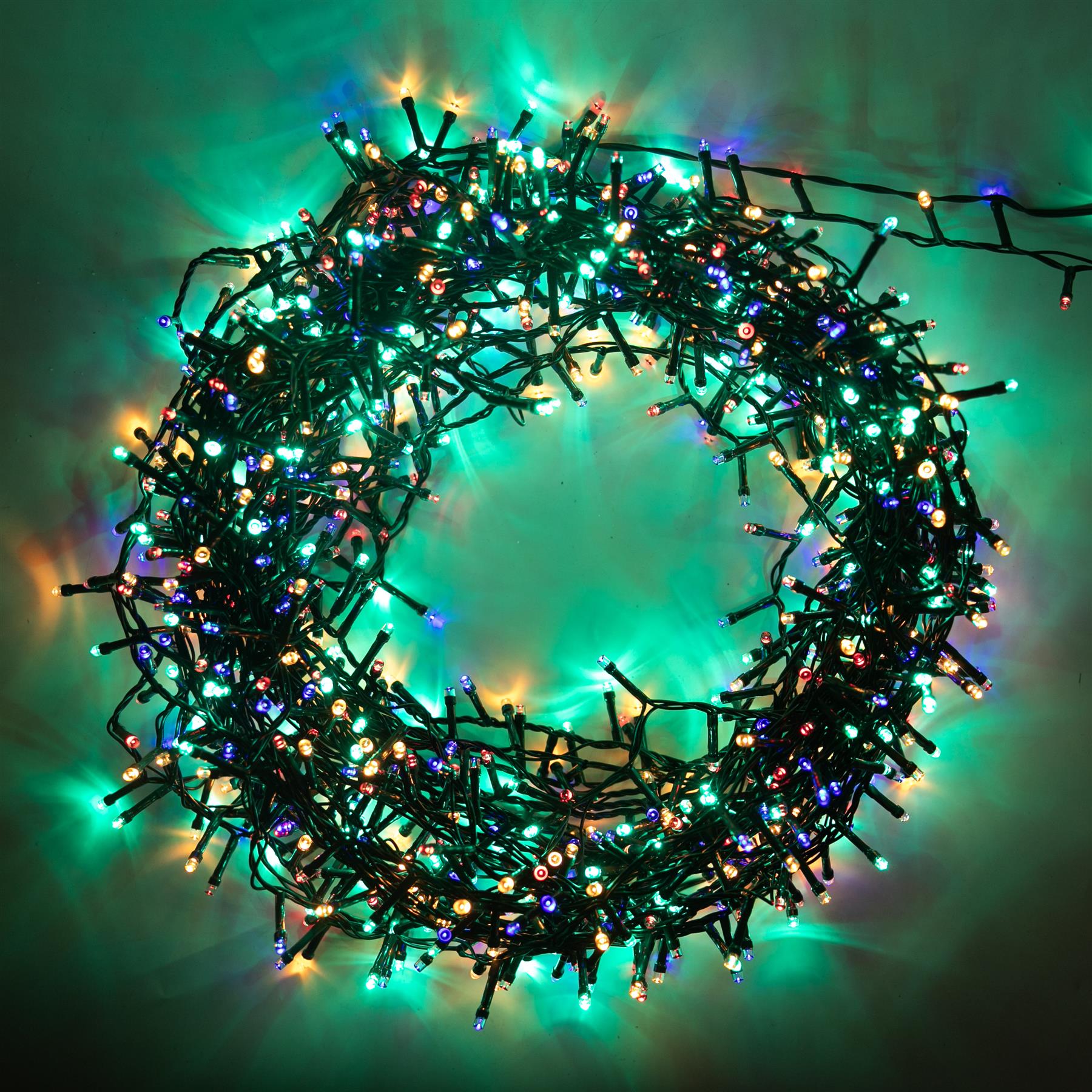 750 LED Compact Christmas Lights Mains String Multifunction Tree Home Xmas Decor