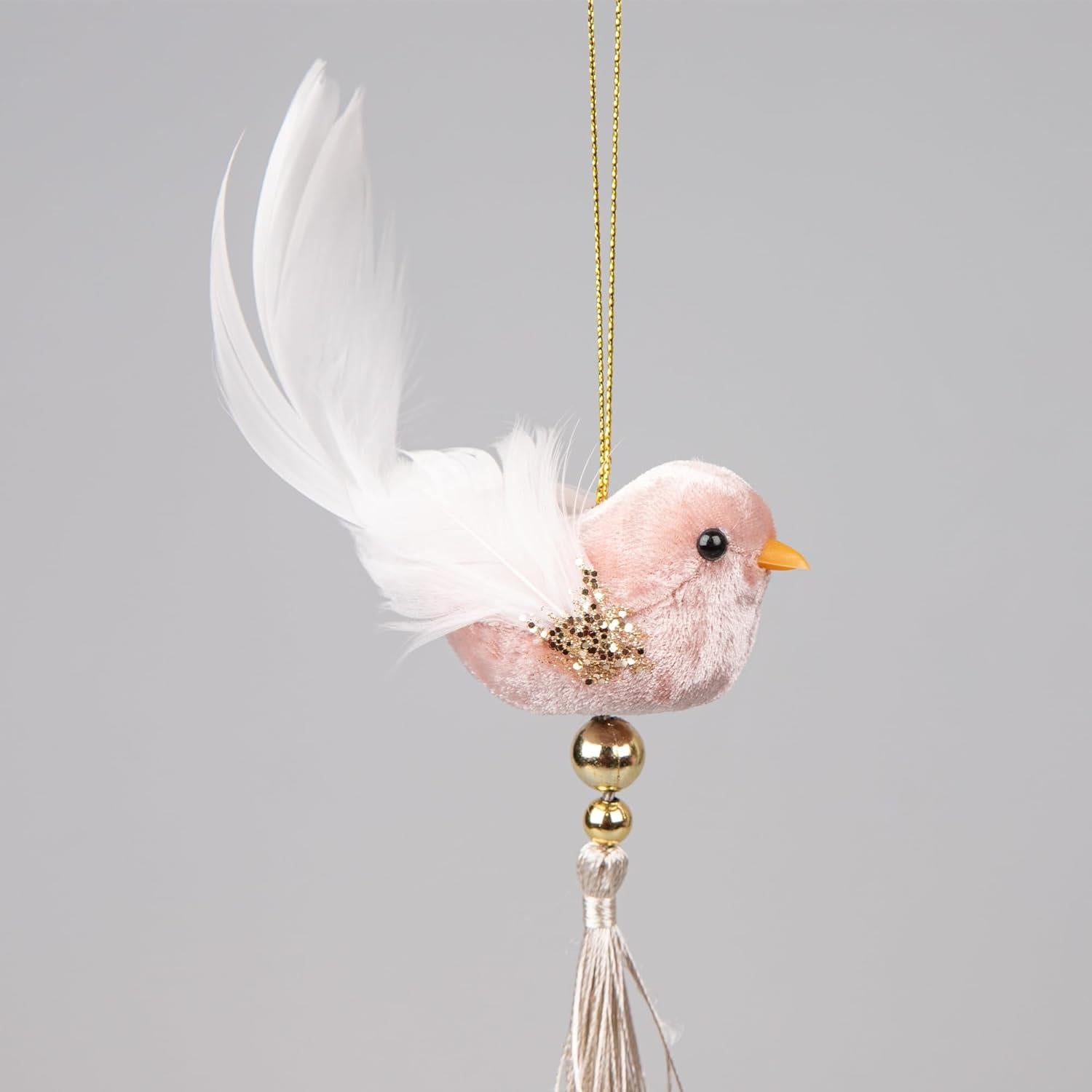 Robin Pink 7X13Cm - Christmas Hanging Decoration