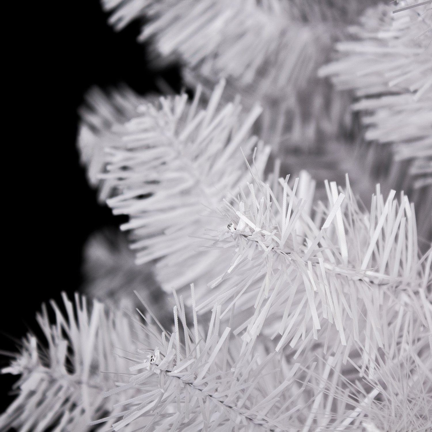 7FT Christmas Tree Xmas White Artificial Bushy Pine Outdoor Xmas Home Decoration