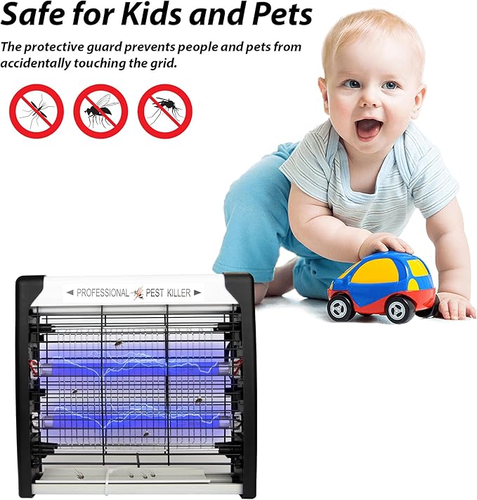 UV Tube Mains Operated Pest Killer 30W 1500V - 48x6x25cm