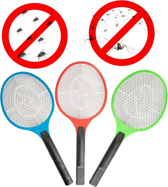 Electric Fly Killer Swatter Racket USB Rechargeable - 49cm X 21 cm