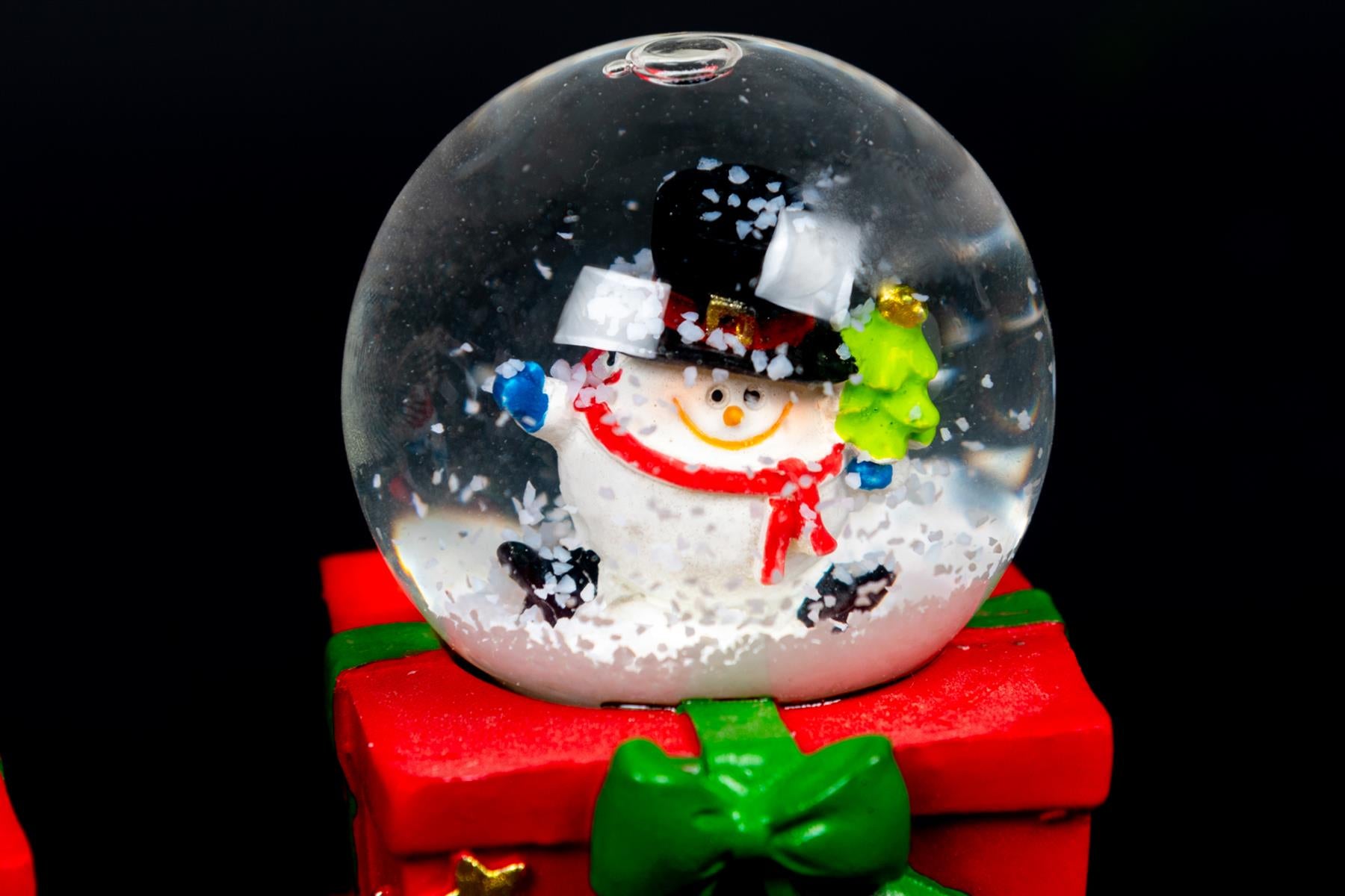 Novelty Train Set Christmas Snow Globe Xmas Home Decor Decorations