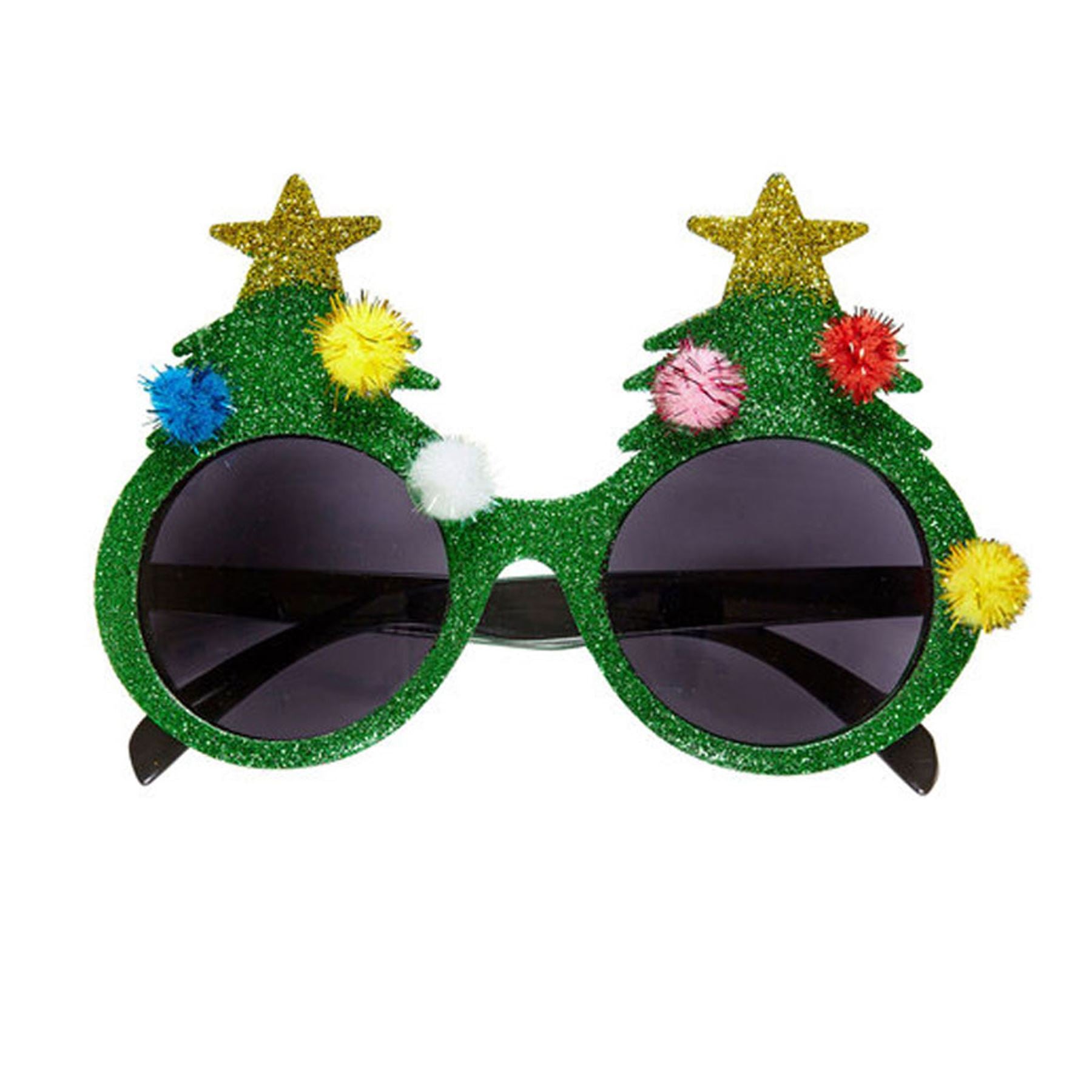 Christmas Tree Glasses One Size Specs Fancy Xmas Dress Novelty Sunglasses Party Accessories