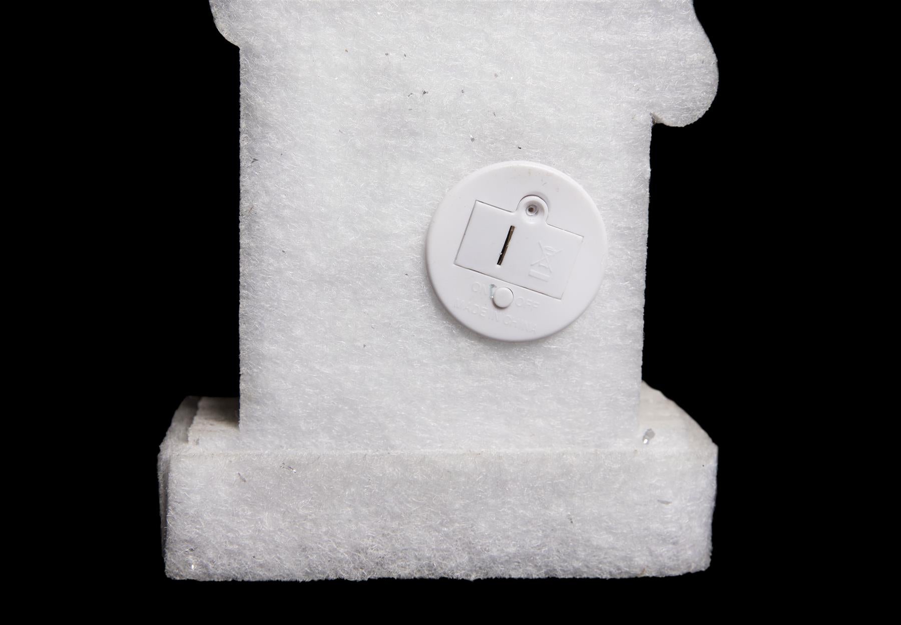 B/O Led Silver Foam Single Candle-31Cm,
1 Led