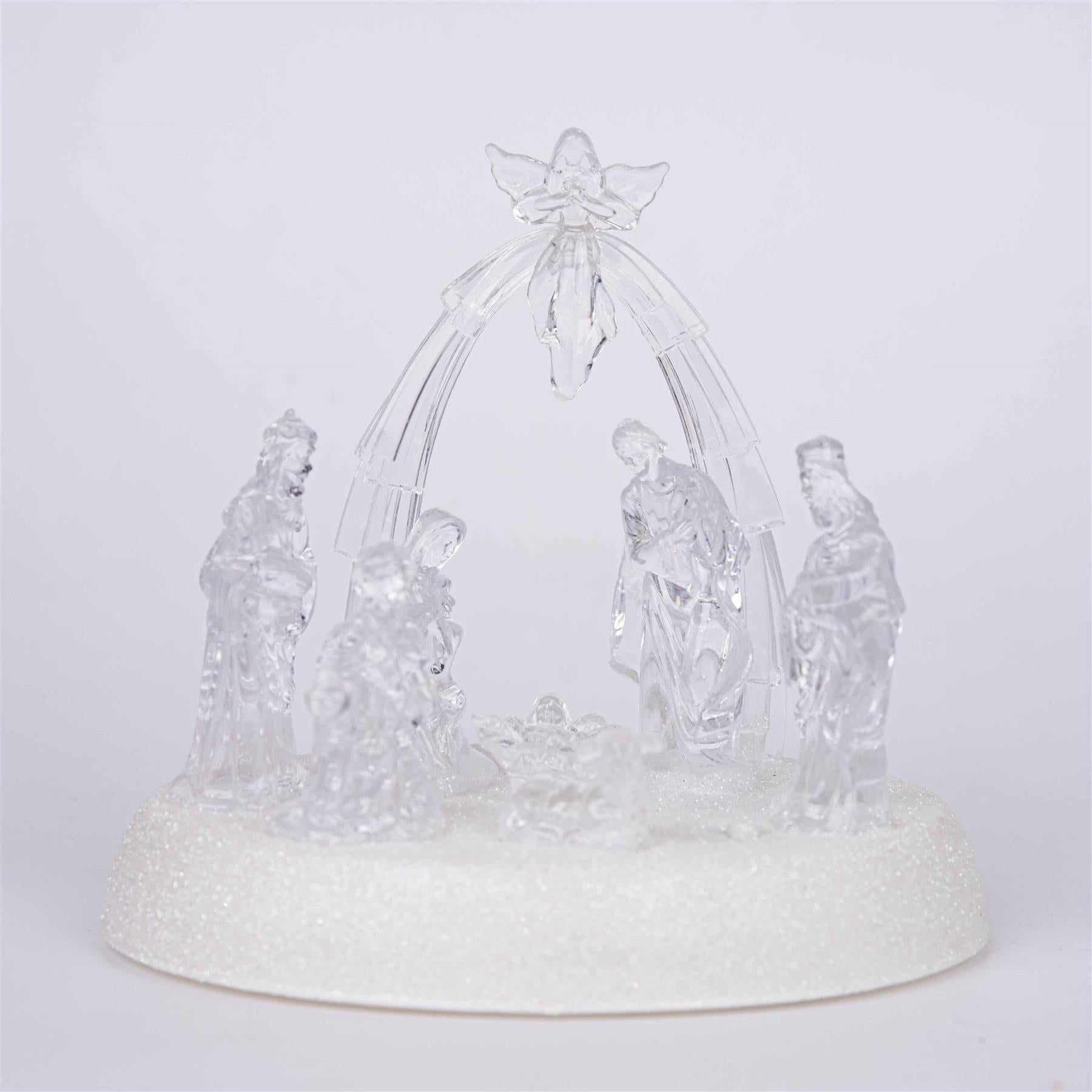 Christmas Nativity Led Light Up Set With Music Xmas Decoration 11532