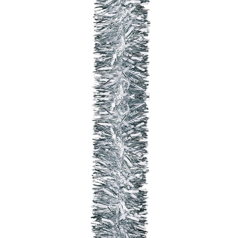 Silver Thick Chunky Luxury Christmas Tree Tinsel Garland Decoration Xmas 8pcs