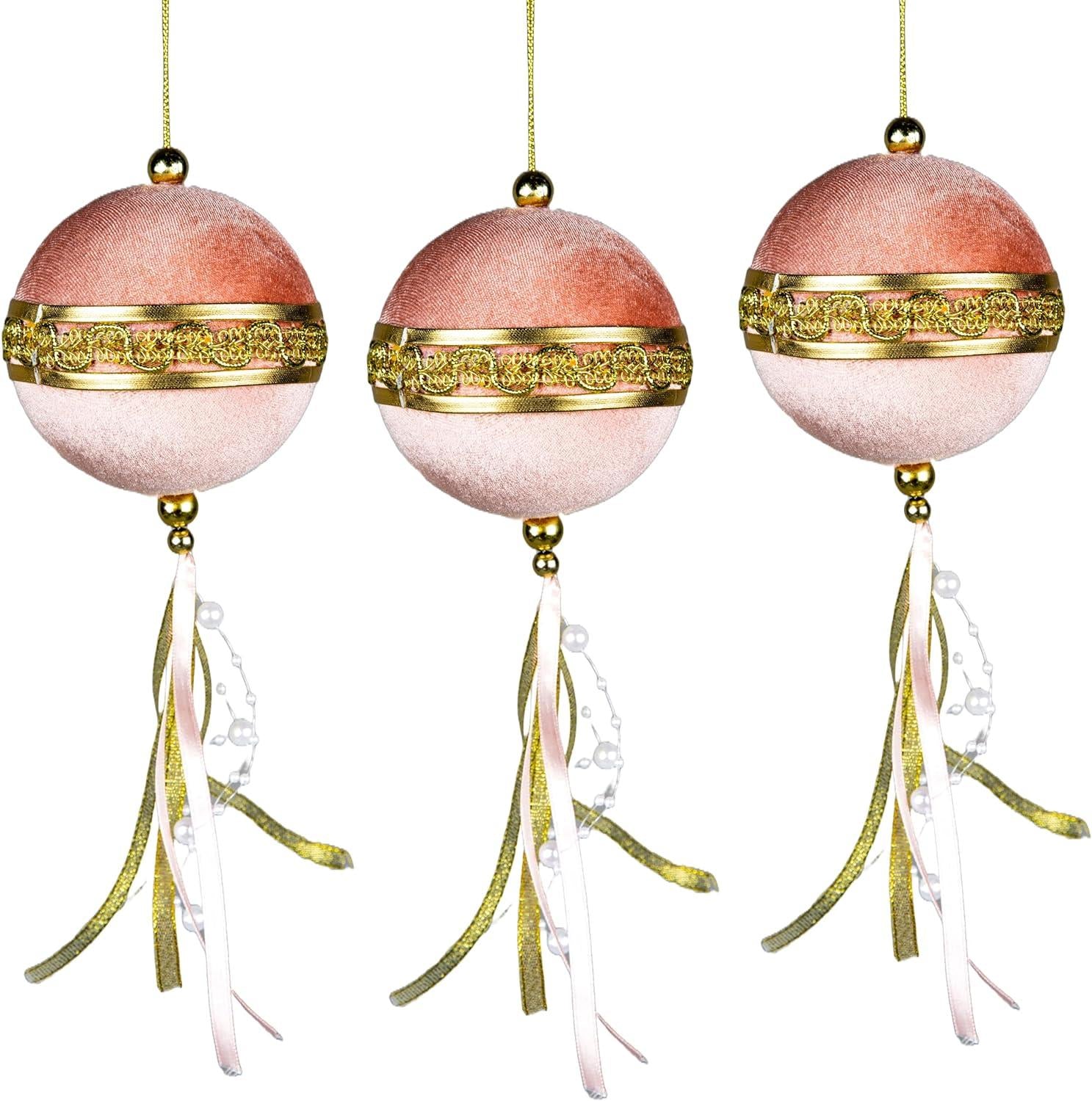 Pink Ball Decoration 9Cm - Christmas Hanging Decoration