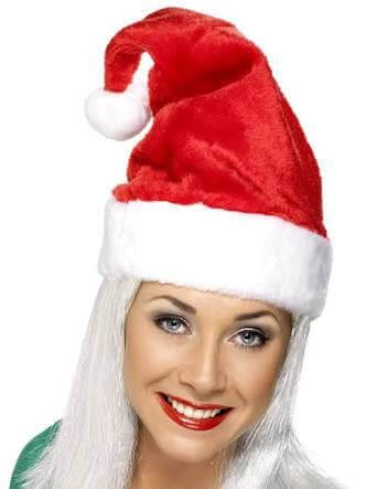 12 X Santa Hat Premium Quality Christmas Fancy Dress Costume Accessory Xmas Hat