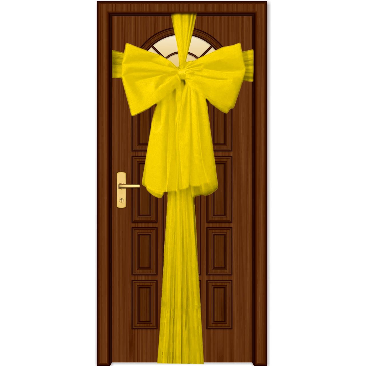 Door Bow Gold Ribbon 75X900Cm