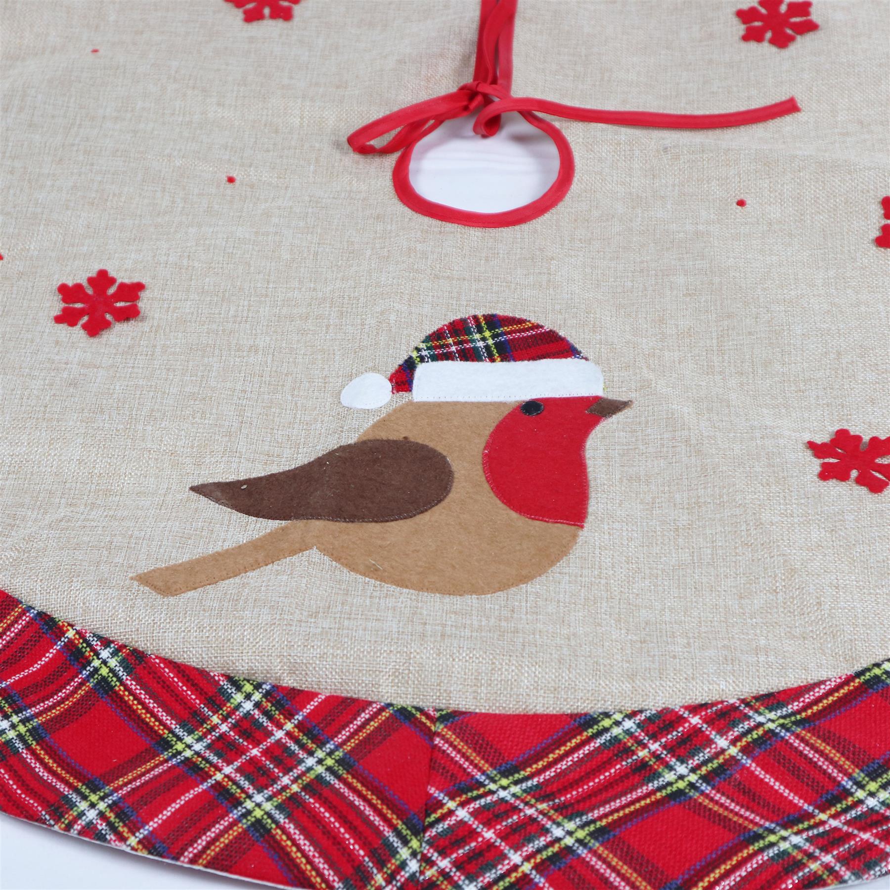 Christmas Tree Skirt Robin 86 Cm