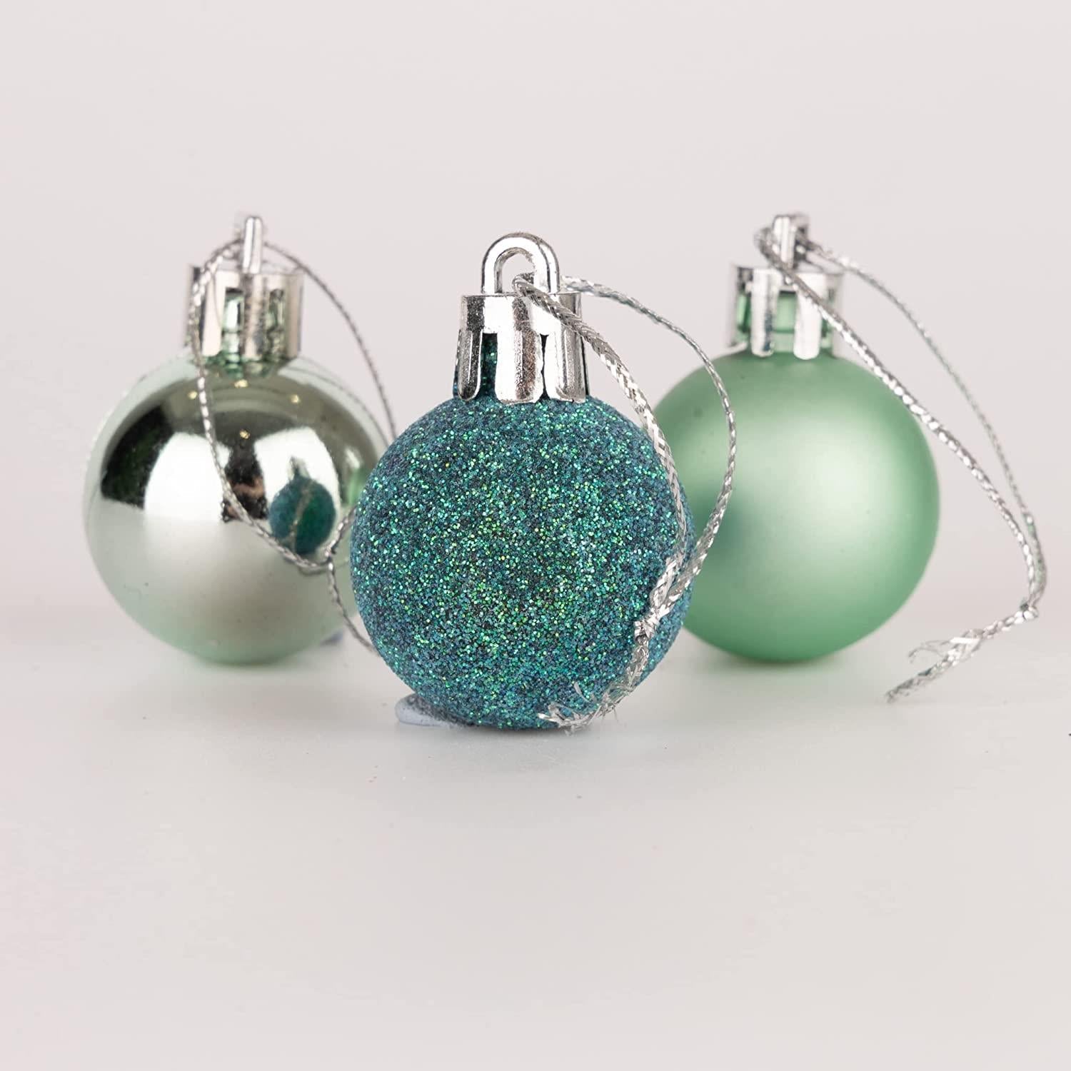 Baubles Turquoise 3Cm 12Pcs Set Pvc Baubles Turquoise 3Cm 12Pcs Set Pvc