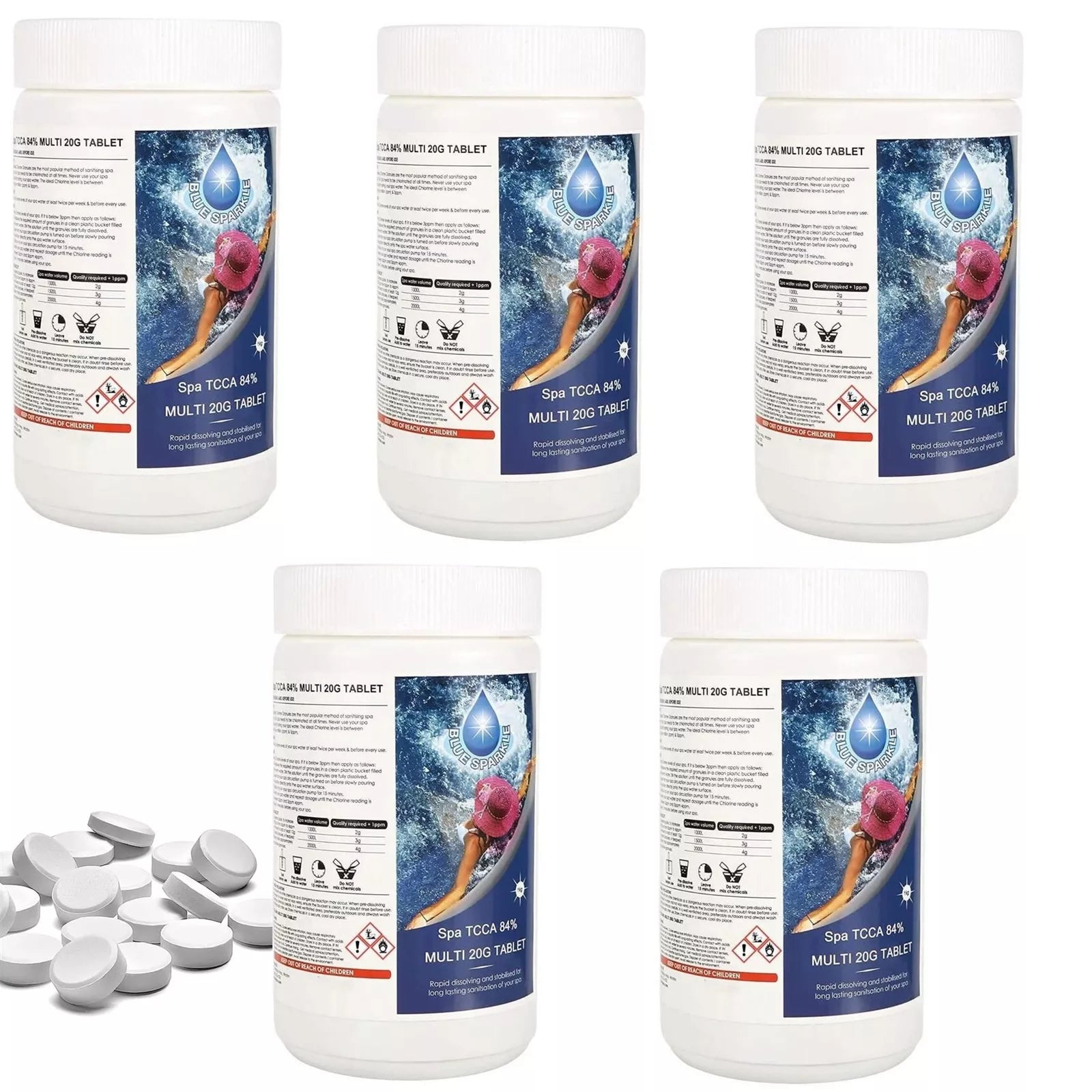 Chlorine Tablets (4 in 1) 5kg (20g Each) Chlorine Tablets (4 in 1) 5kg (20g Each)