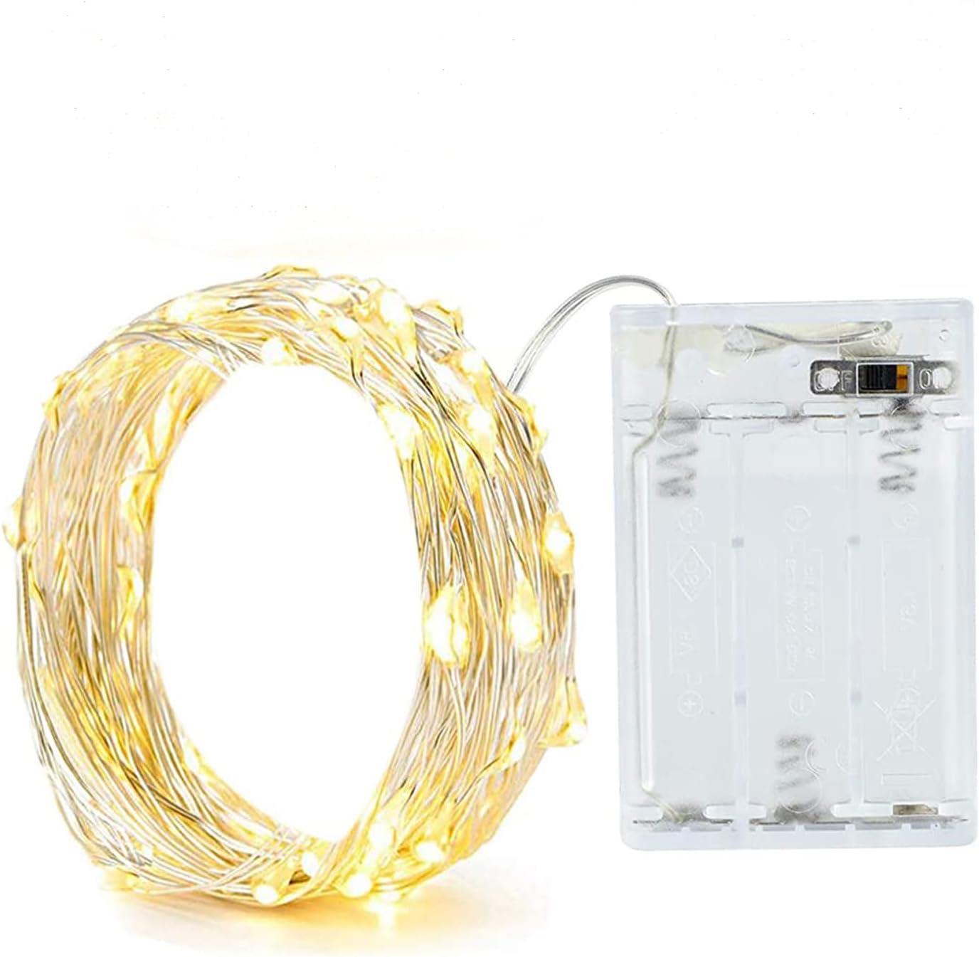 Christmas Fairy Lights 100LED Micro Rice Battery Operated Indoor Xmas Home Decor