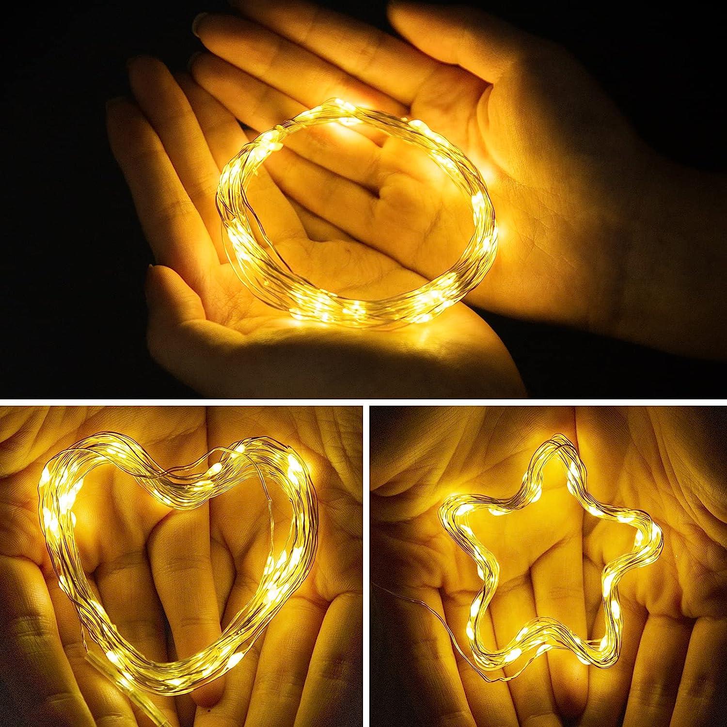 Christmas Fairy Lights 100LED Micro Rice Battery Operated Indoor Xmas Home Decor