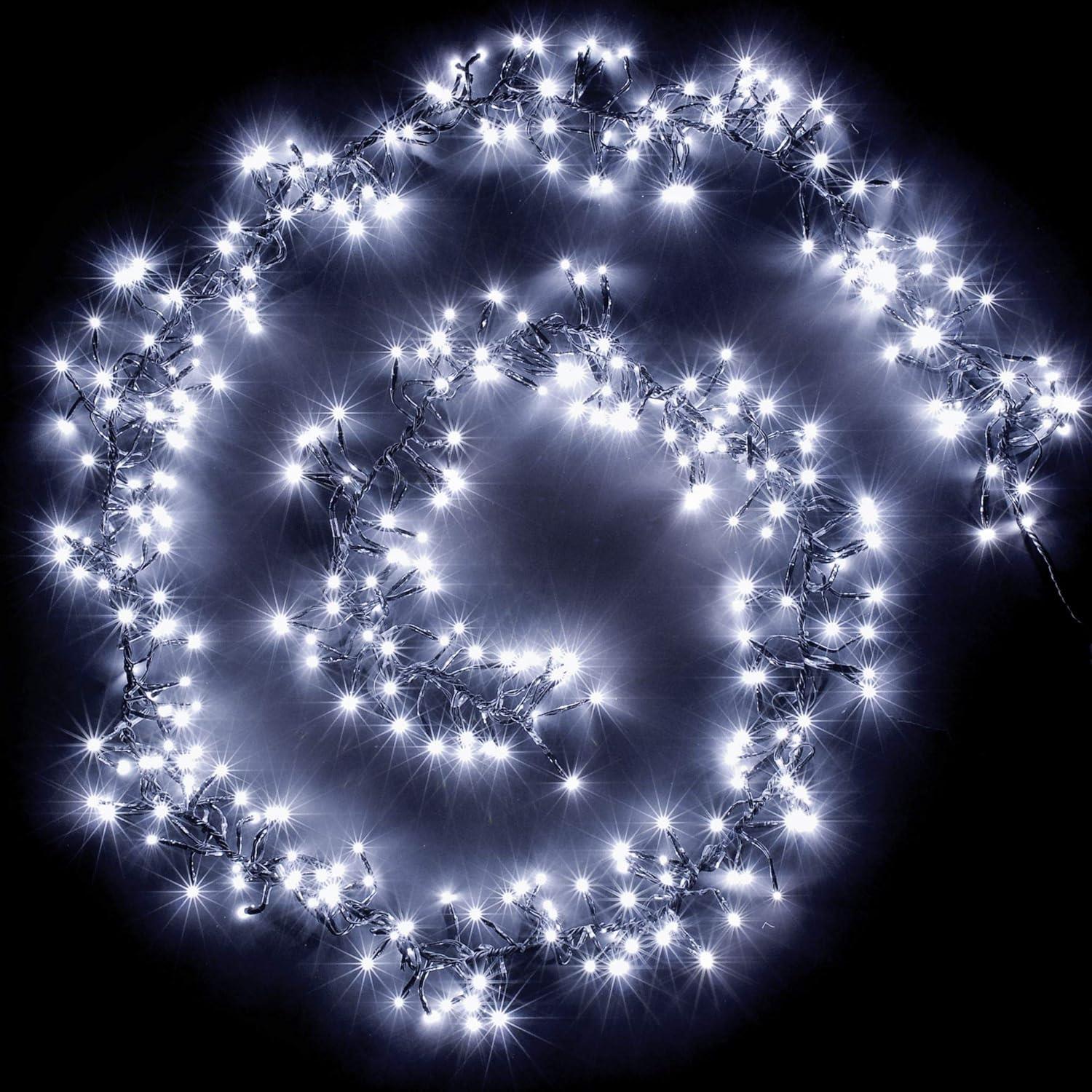 Christmas Fairy Lights 720 LED Cluster Indoor Outdoor Tree Home Xmas Decoration