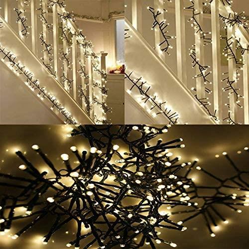 Christmas Fairy Lights 720 LED Cluster Indoor Outdoor Tree Home Xmas Decoration