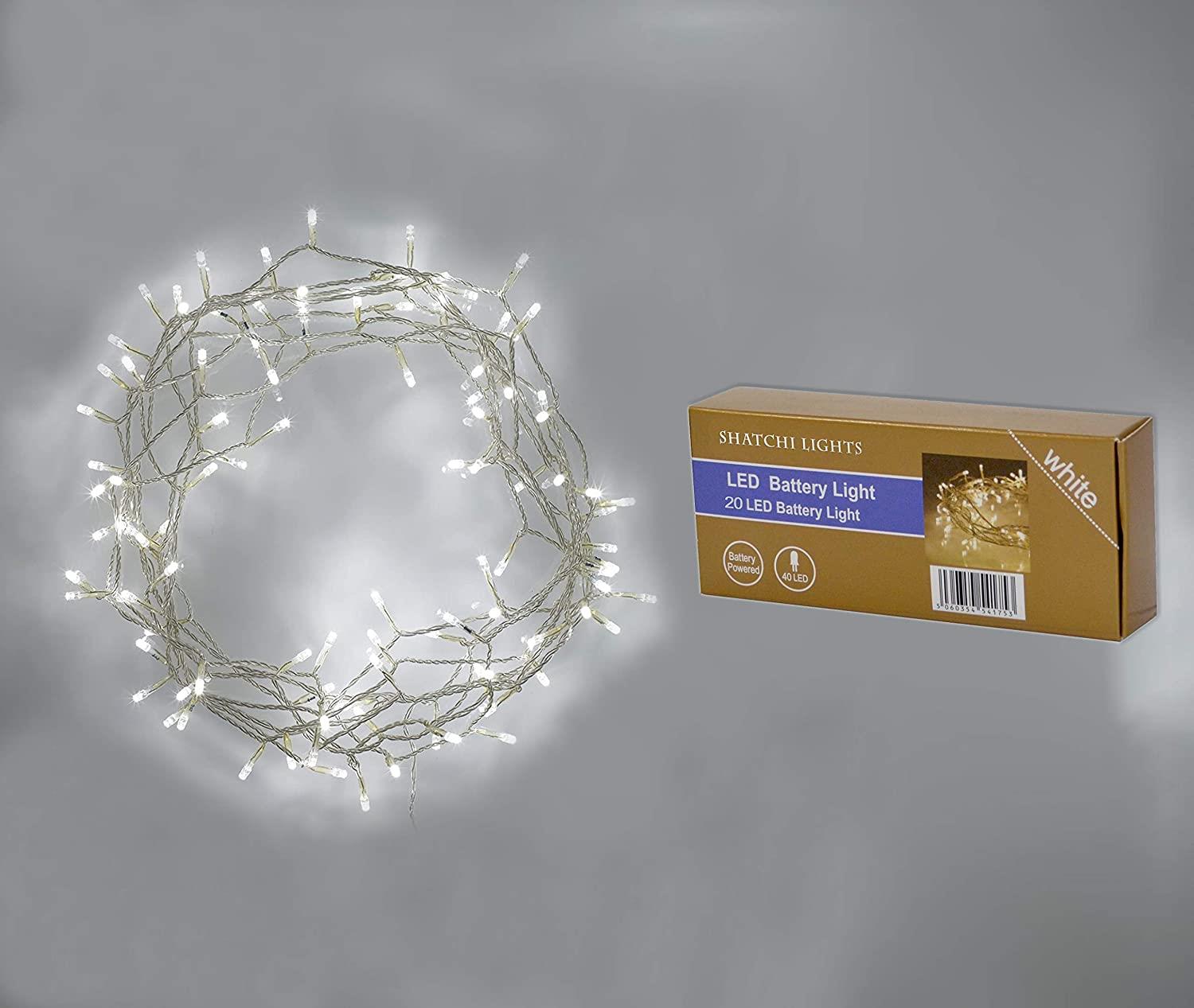Christmas Fairy Lights 80 LED String Battery Operated Xmas Home Window Decor