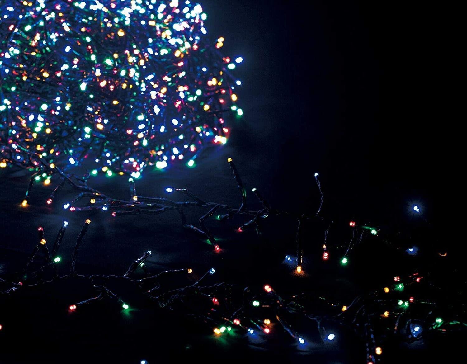 Christmas Fairy Lights 960 LED Cluster Indoor Outdoor Tree Home Xmas Decoration