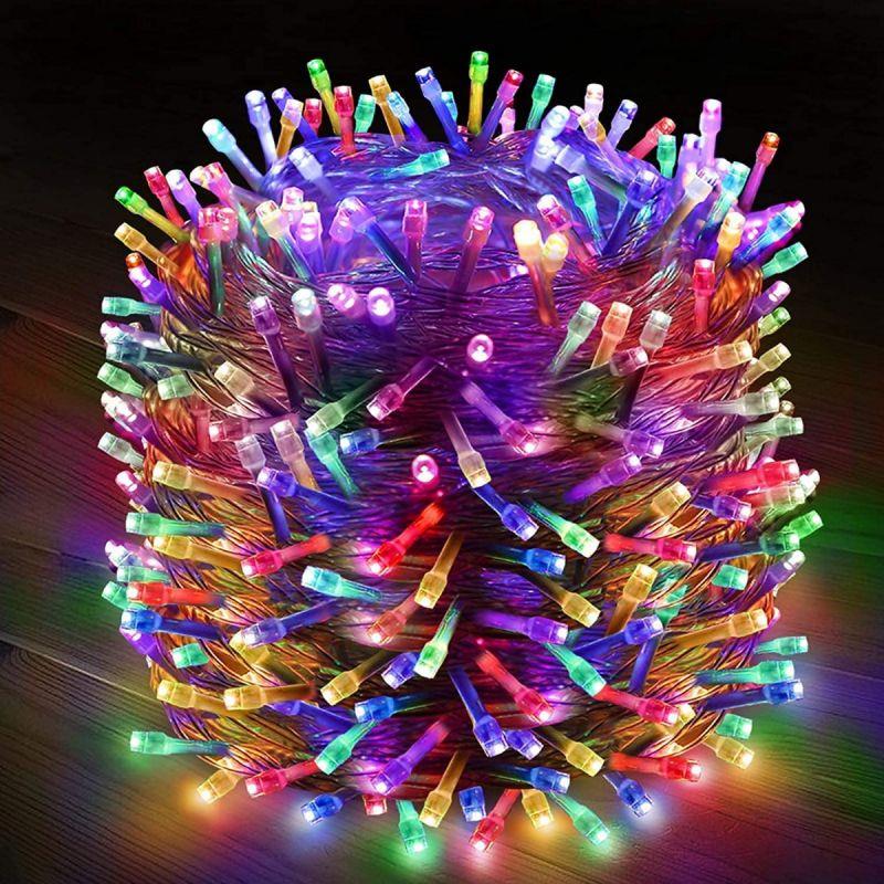 Christmas LED Light String 500 Fairy Main Plug in Outdoor Garden Xmas Home Decor