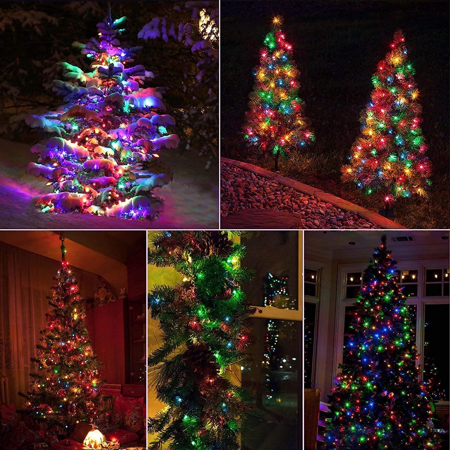 Christmas LED Light String 500 Fairy Main Plug in Outdoor Garden Xmas Home Decor