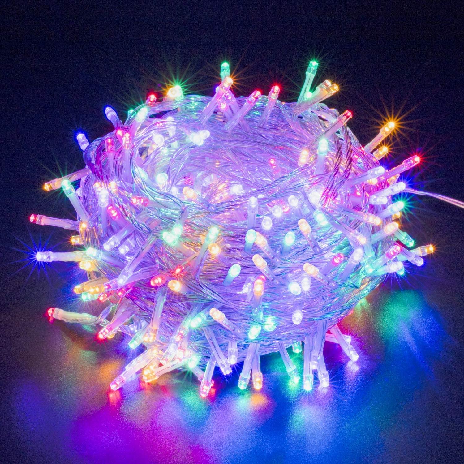 Christmas LED Light String 500 Fairy Main Plug in Outdoor Garden Xmas Home Decor