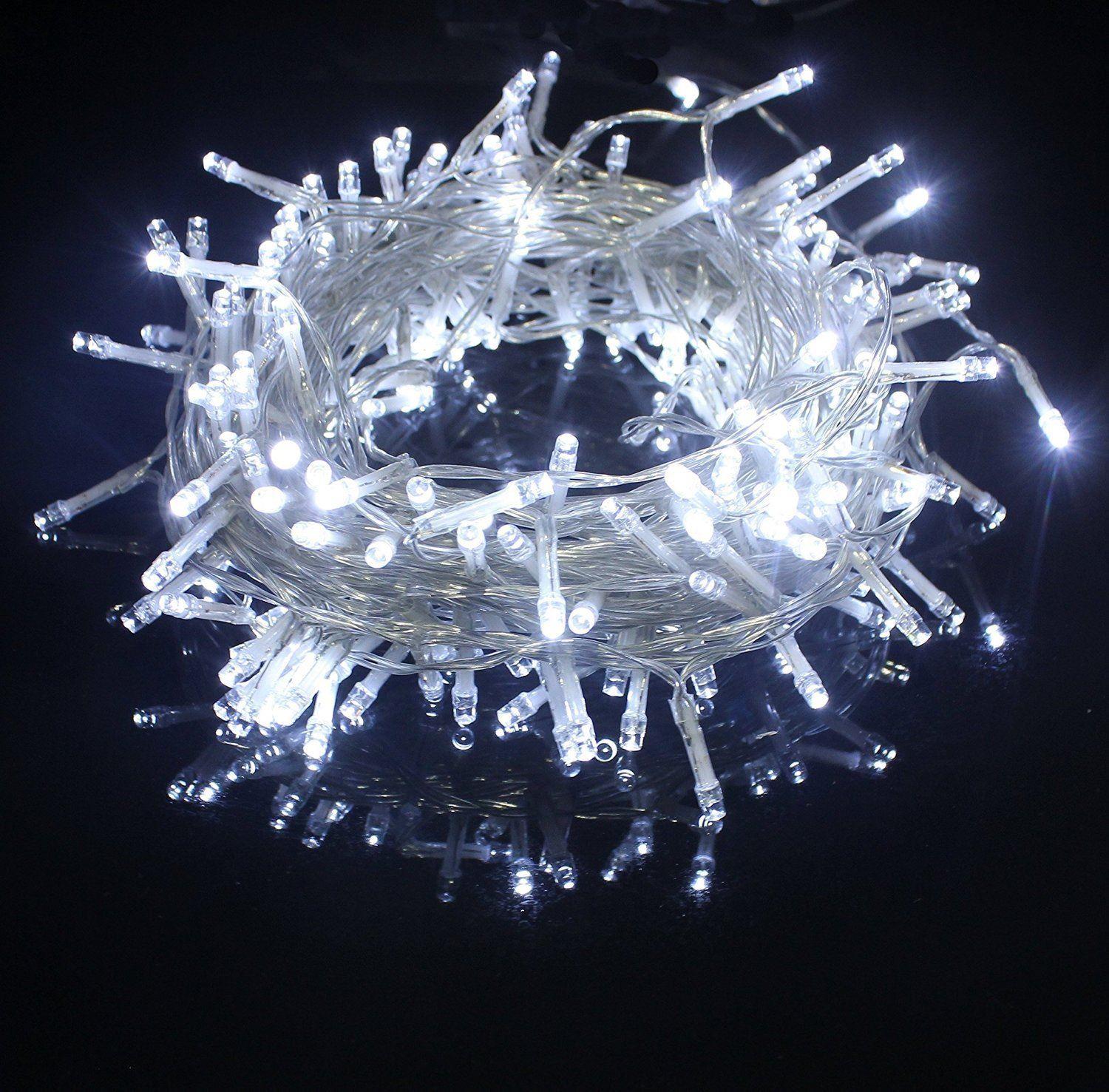 Christmas LED String 100 Fairy Light Main Plug in Outdoor Garden Xmas Home Decor