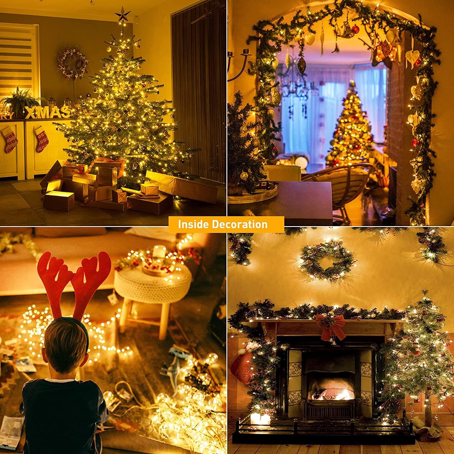 Christmas LED String 750 Fairy Light Main Plug in Outdoor Garden Xmas Home Decor