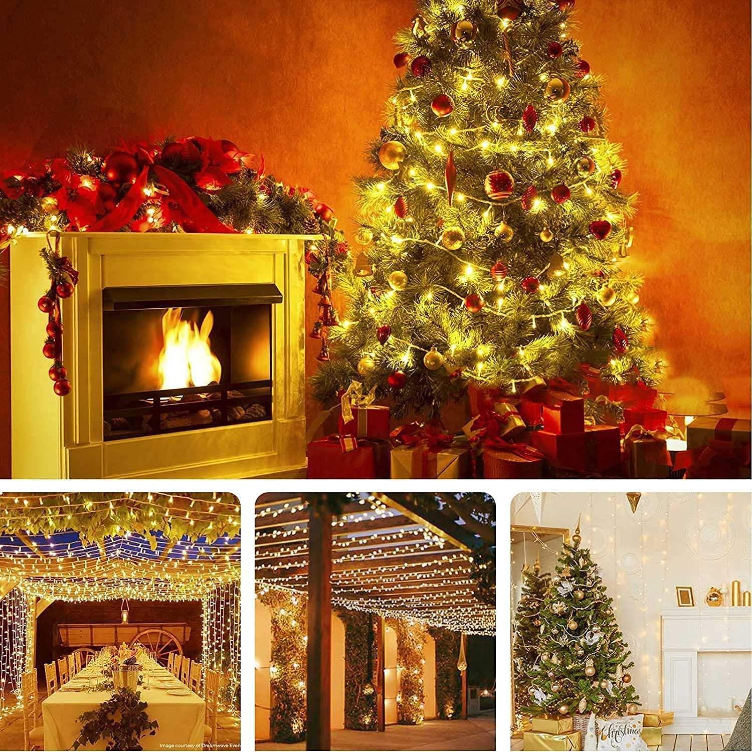 Christmas LED String 750 Fairy Light Main Plug in Outdoor Garden Xmas Home Decor