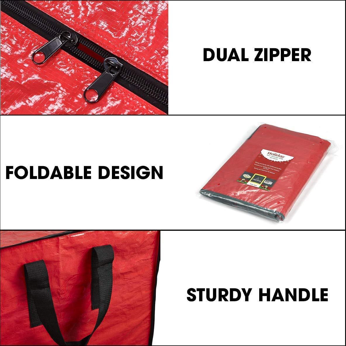 164cm Christmas Tree Storage Bags Waterproof Durable Zippered Container Large