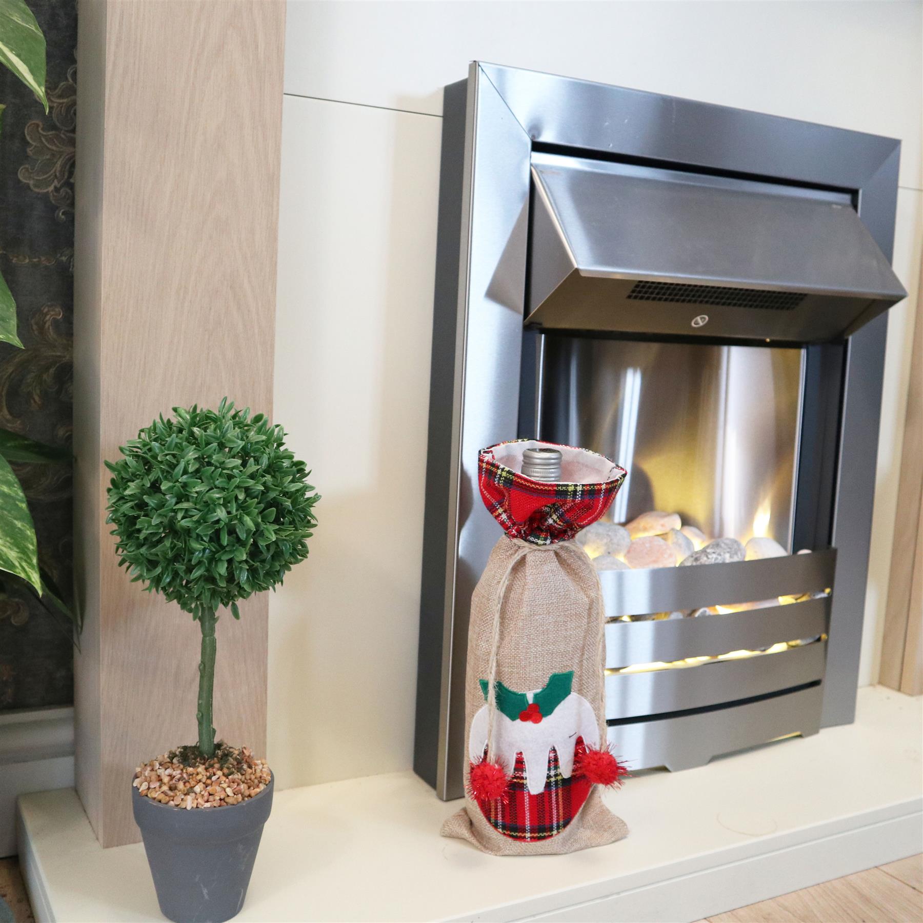 Dinner Table Decorations Wine Bottle Covers Home Party Christmas Pudding Bags