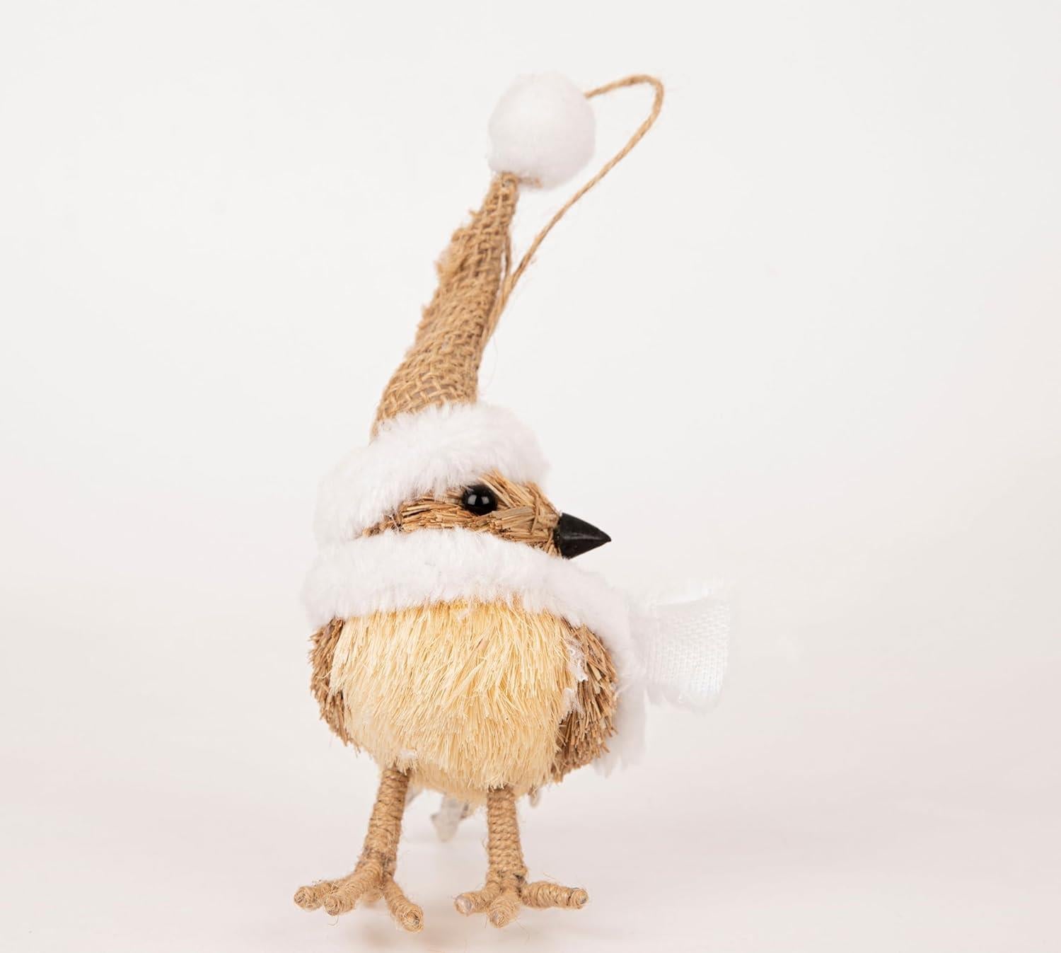 Christmas Small Bird Figurine Showpieces Xmas Home Office Art Table Decorations