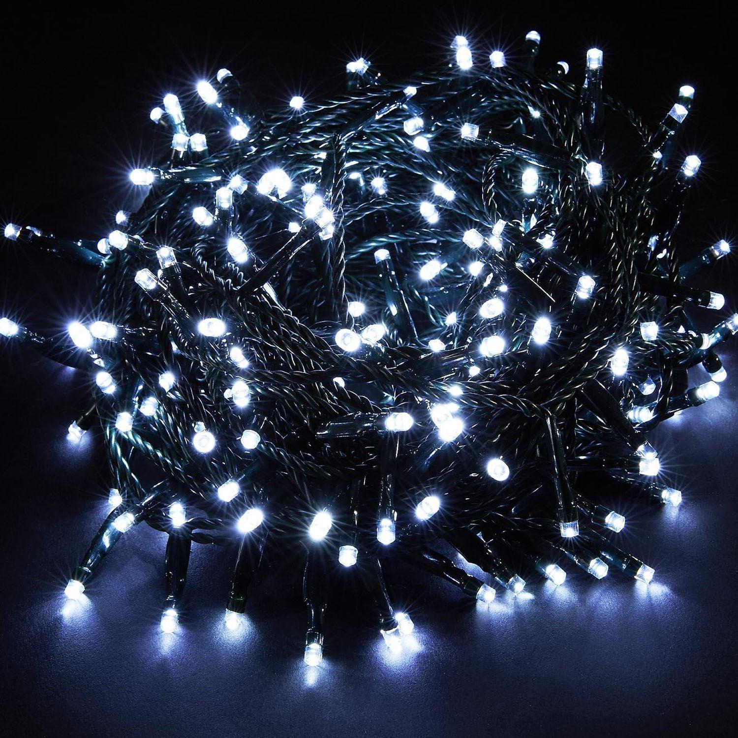 Fairy Light Christmas String Mains Plug-In Outdoor Garden XMAS Home Decor 500LED