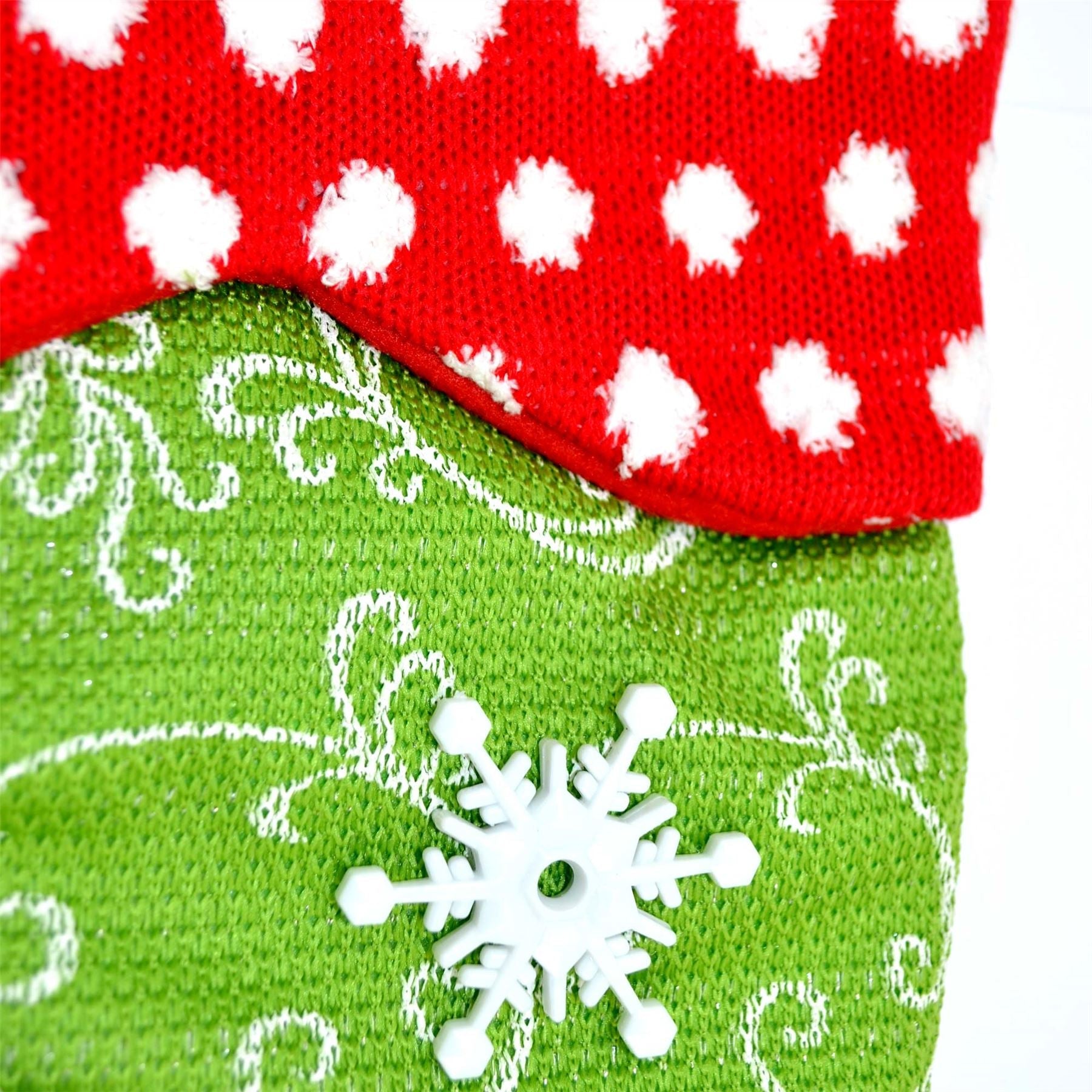 Christmas Green Designer Santa Stocking Socks Xmas Party Accessories Bag Filler