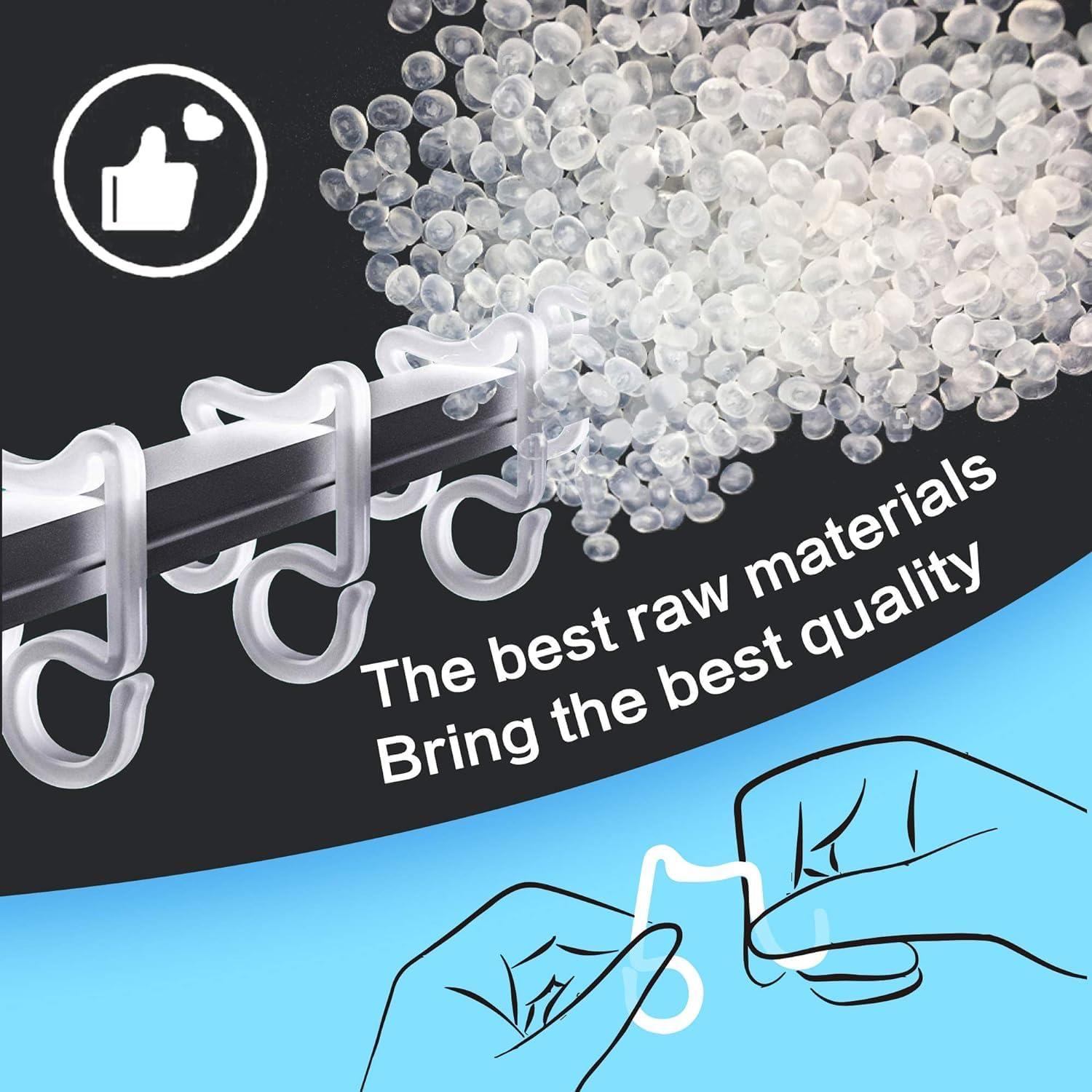 Gutter Hooks Christmas Rope String Icicle Light Hanger Clear Plastic Clips 24pcs