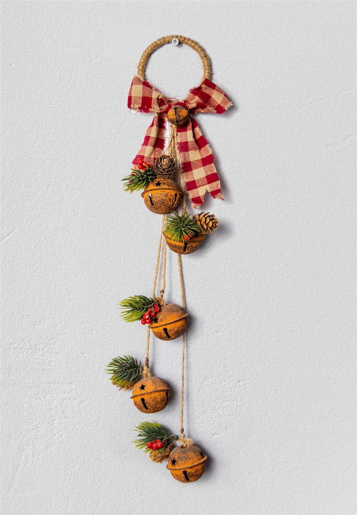 Christmas Home Decor Wall Door Hanging Decorative Rusty Bells Xmas Art & Craft