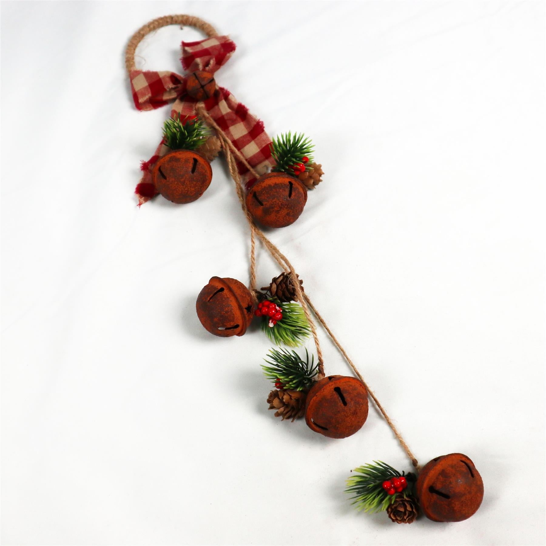 Christmas Home Decor Wall Door Hanging Decorative Rusty Bells Xmas Art & Craft