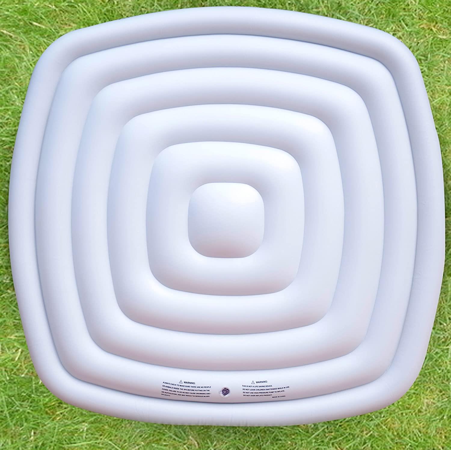 Inflatable bladder for 6-person square spa
