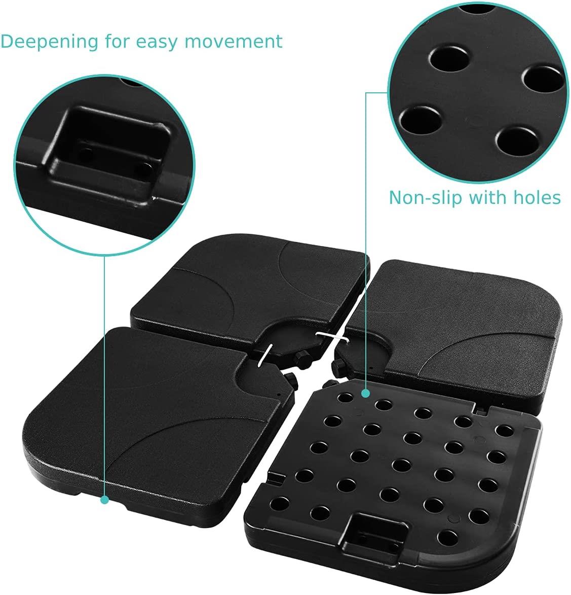 Parasol umbrella square stand 103.5x103.5x7.5CM