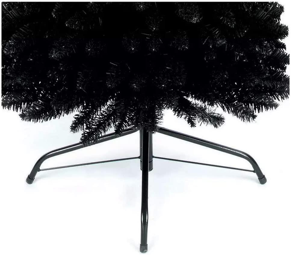 Christmas Tree Black Slim Pencil Artificial Bushy Pine XMAS Home Decoration 7FT