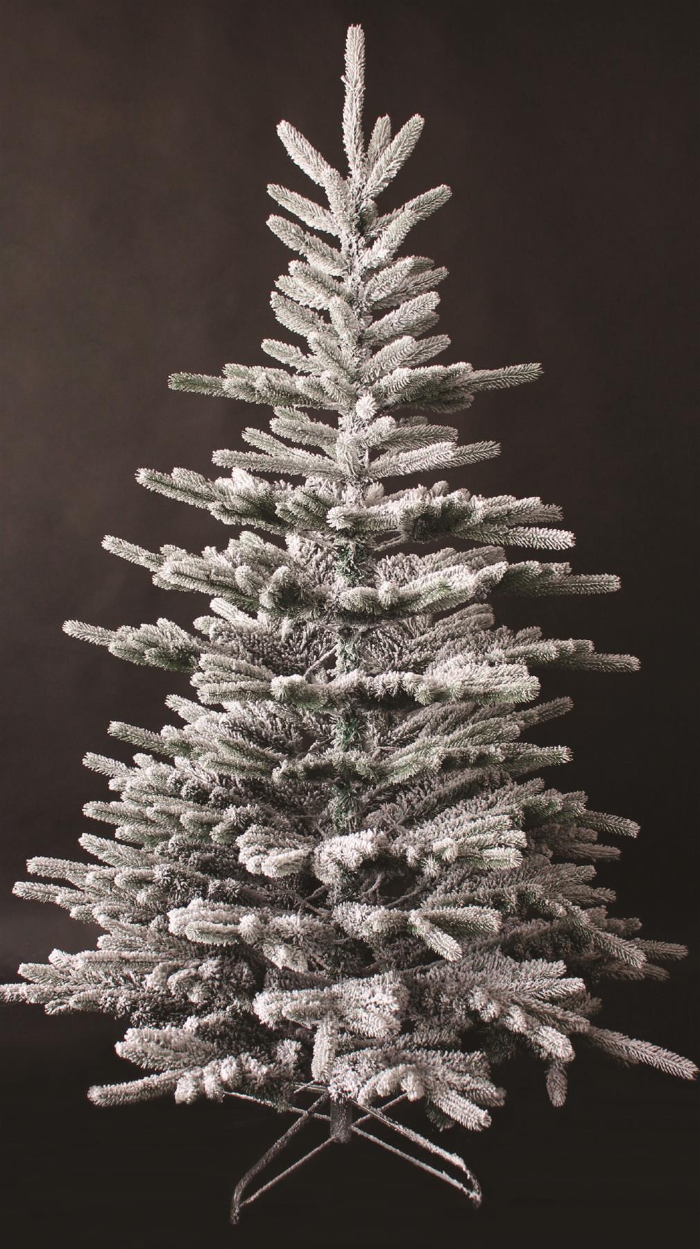Californian Pine Snow Covered Green Tips Bushy Artificial Plain Christmas Tree Holiday Deluxe Xmas Festive Home Decorations, PVC, 6FT