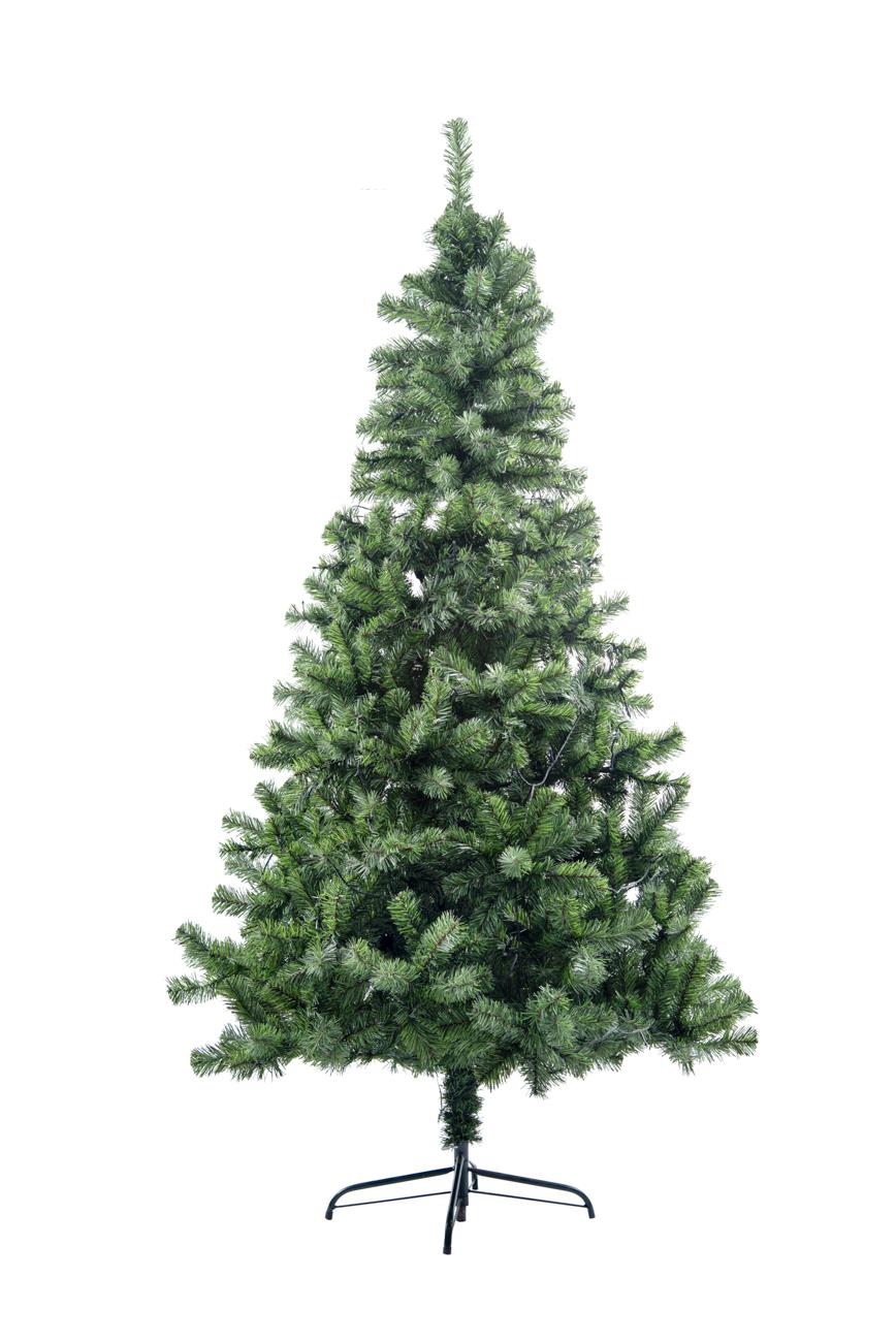 Pre-Lit Alaskan Pine Artificial Christmas Tree with LEDs Metal Stand Tips Xmas Holiday Home Decorations, 4Ft-12ft (Green/Black/White), 7Ft