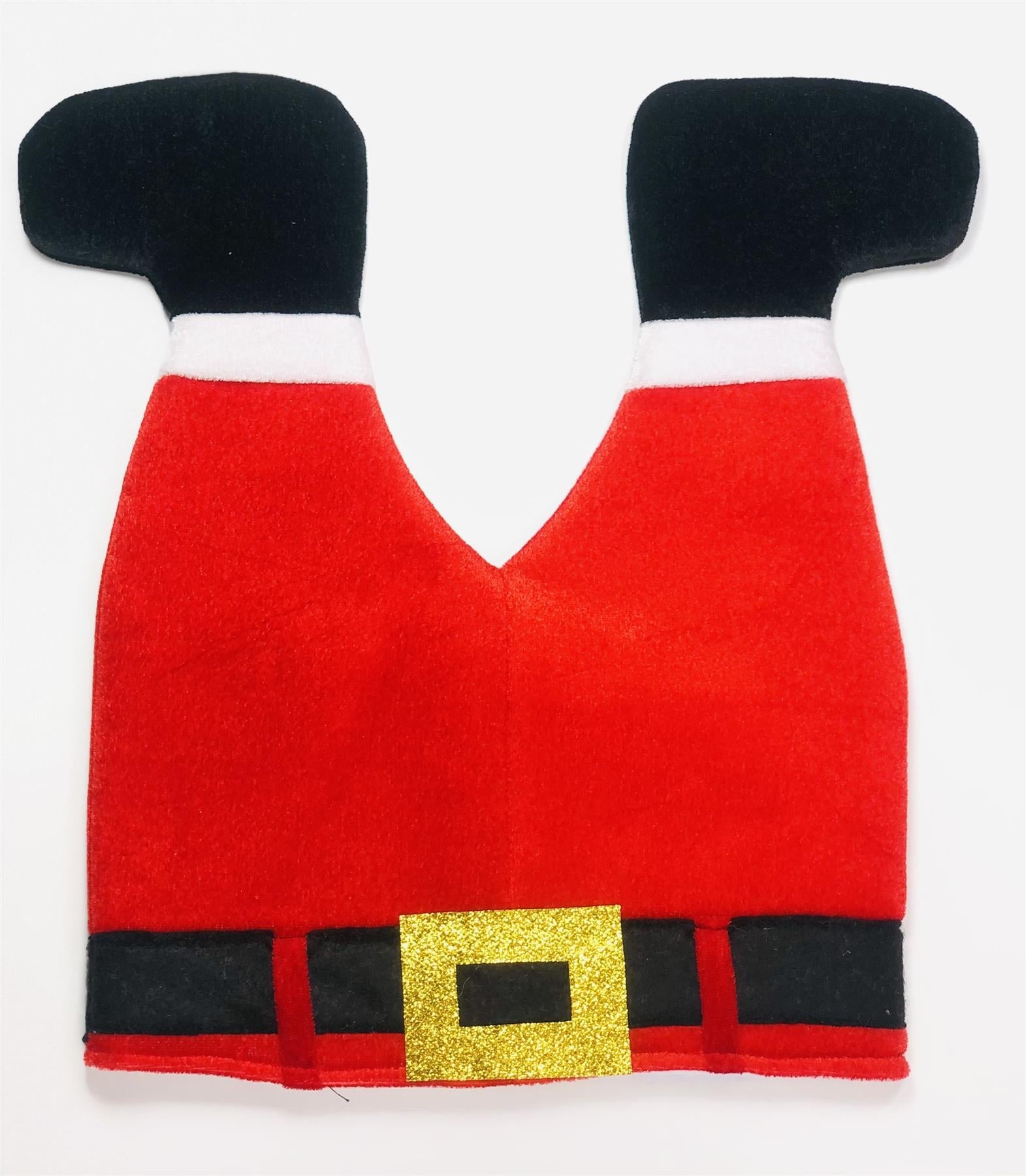 Santa'S Legs Hat - 38Cm Santa'S Legs Hat - 38Cm