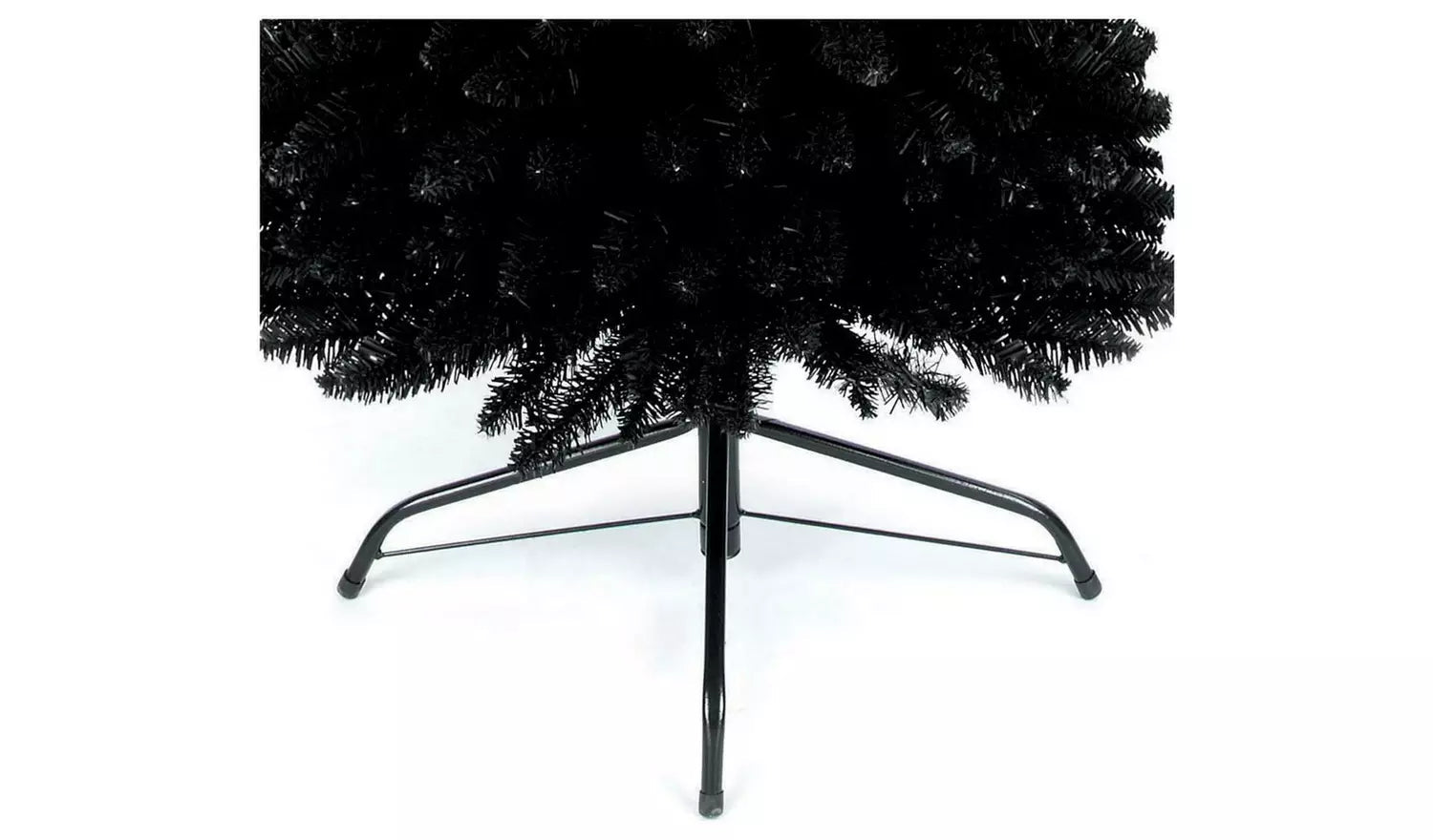 Big Bushy 6ft Jet Black Imperial Pine Christmas Tree Deluxe Quality Xmas Decorations Home Décor Easy Set up Hinged 730 Tips 180cm 1.8m