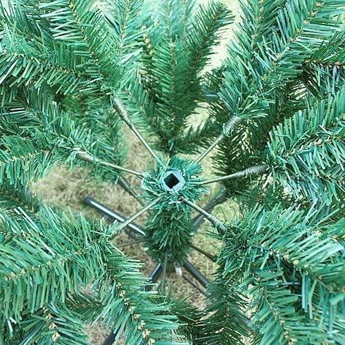 Green 8ft Alaskan Pine Christmas Artificial 1100 Tips with Metal Stand 240cm Big Xmas Tree Home Decoration, 8Ft/240CM