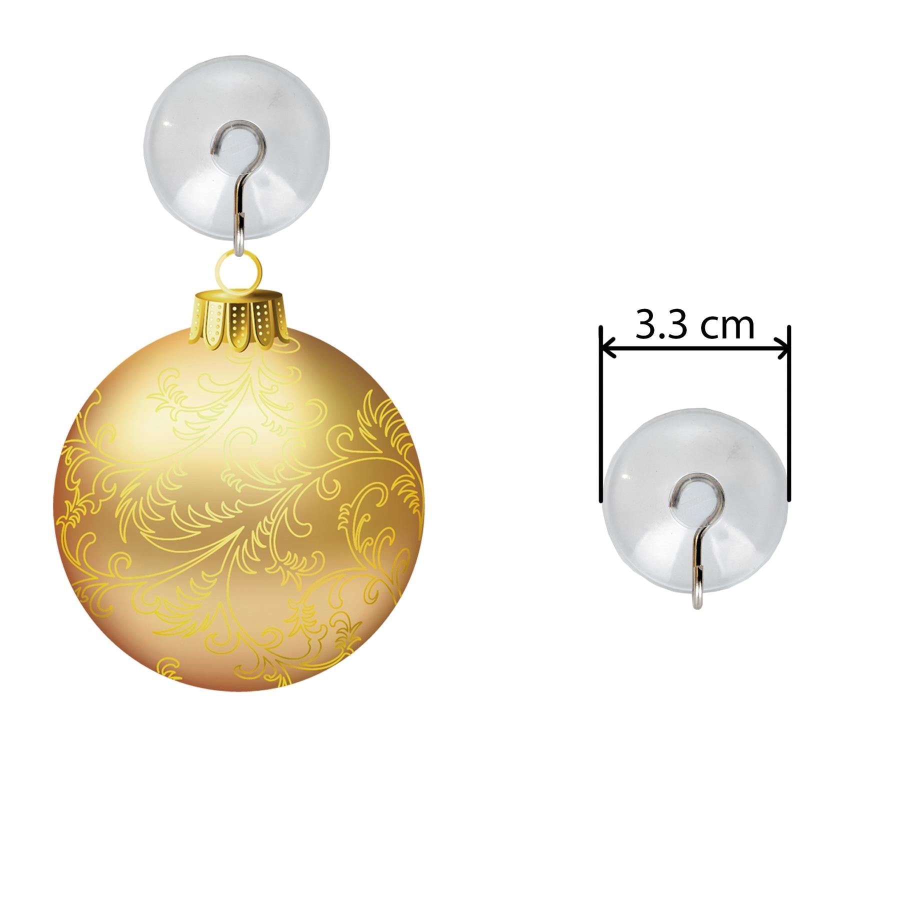 Heavy Duty Suction Hook Kitchen Bathroom Wall Sign Christmas Decoration 12p 33mm